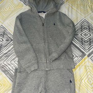 Polo Ralph Lauren Grey Hoodie& Jogger Sweatpants 7